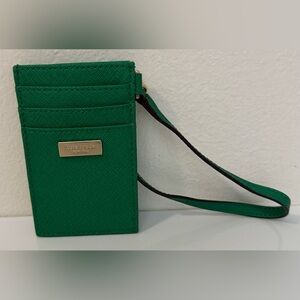 NWOT Kate Spade Saffiano Leather Small Slim Card Holder Green